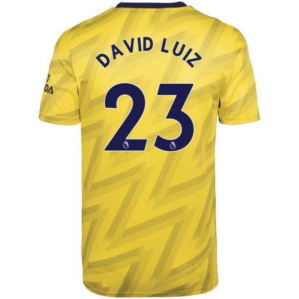 Camiseta Arsenal NO.23 David Luiz Segunda equipación 2019-2020 Amarillo
